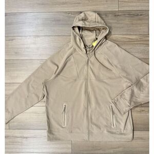 Men's‎ Siro Ponte Full Zip Hoodie -All In Motion Khaki Size XXL NWT Beige 2XL